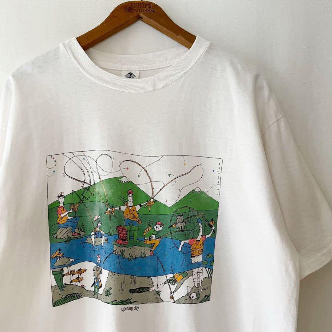 90s 嗜み XL columbia アメリカ製 ビンテージ tシャツ