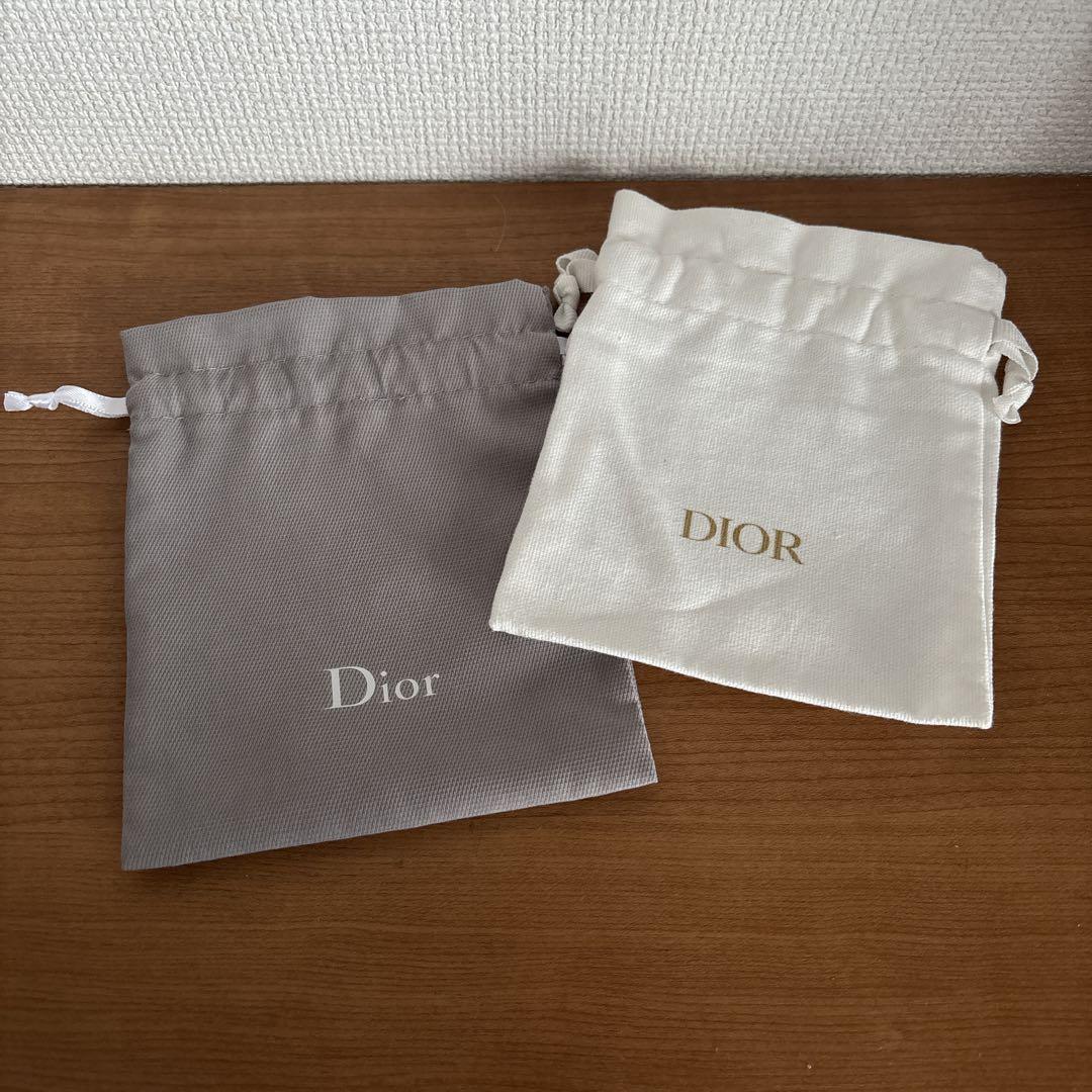 Dior ディオール 巾着袋 小さめ 白 グレー