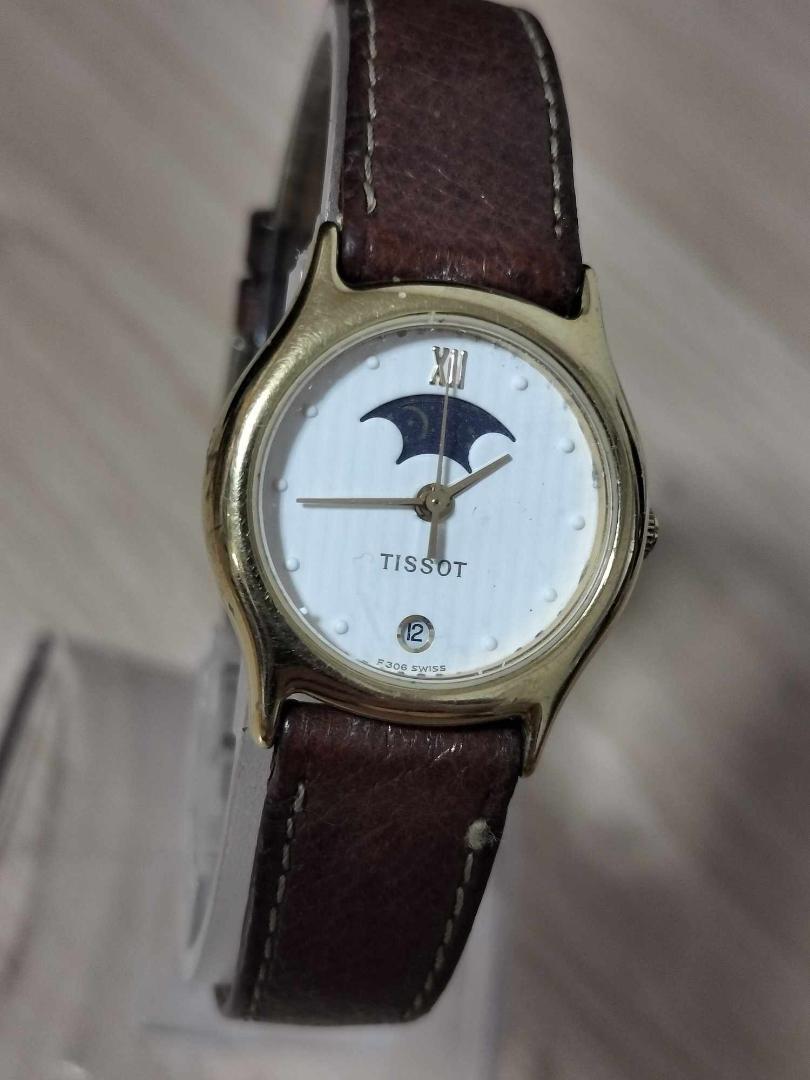珍品 TISSOT ティソ F306 ムーンフェイズ カレンダー 稼働品