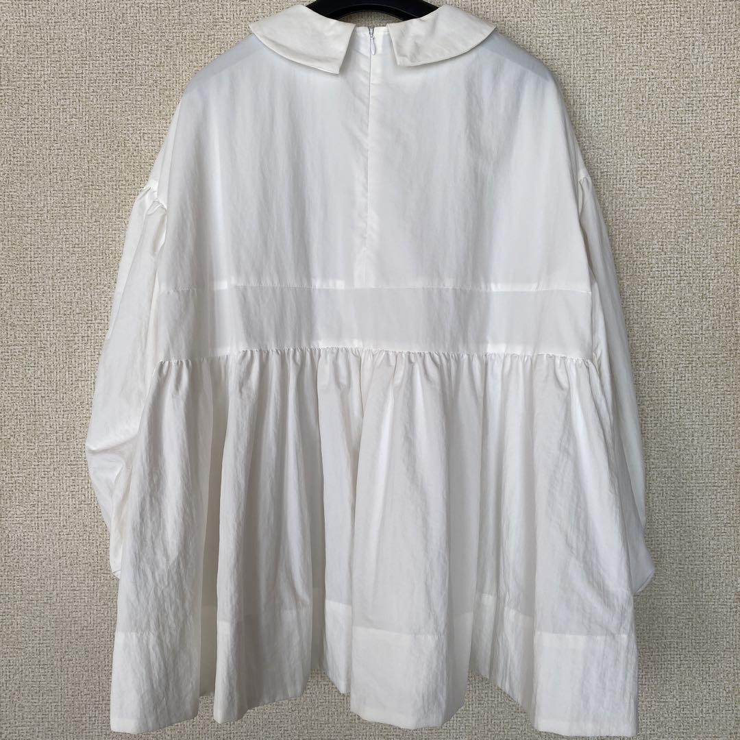 ☆値下げ!【美品】「yori」ヨリ フラットカラーティアードブラウス 画像10