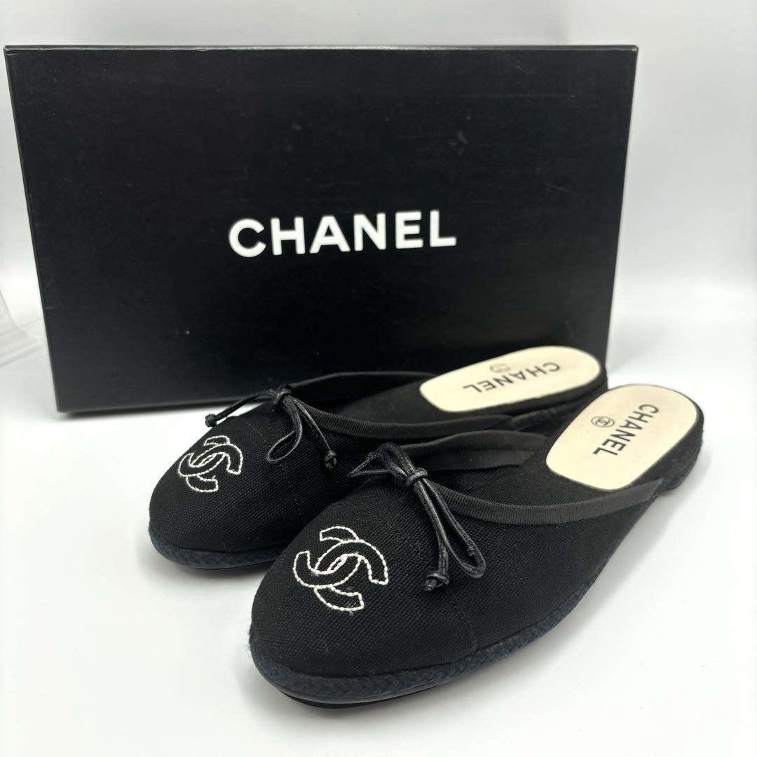 CHANEL シャネル ミュール ブラック サイズ36 ココマーク