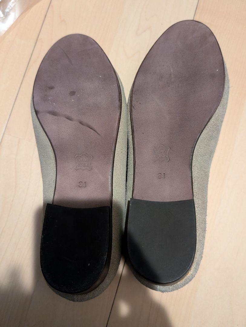 evam evaヌバックレザースリッポン