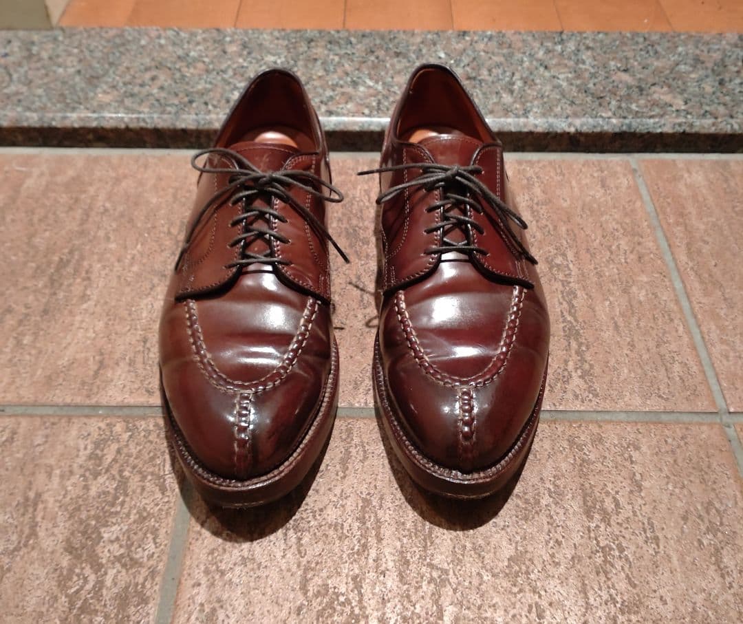 注目ブランド 美品 オールデン シガーコードバン ウイスキー ラベロ