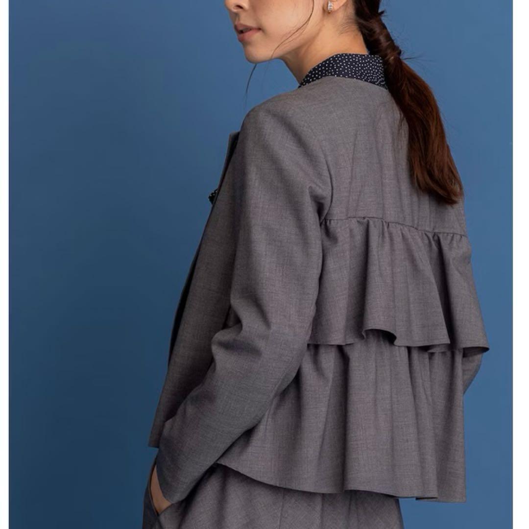 極美品 ✨希少 組曲 クミキョク セットアップ スーツ 洗えるストレッチ