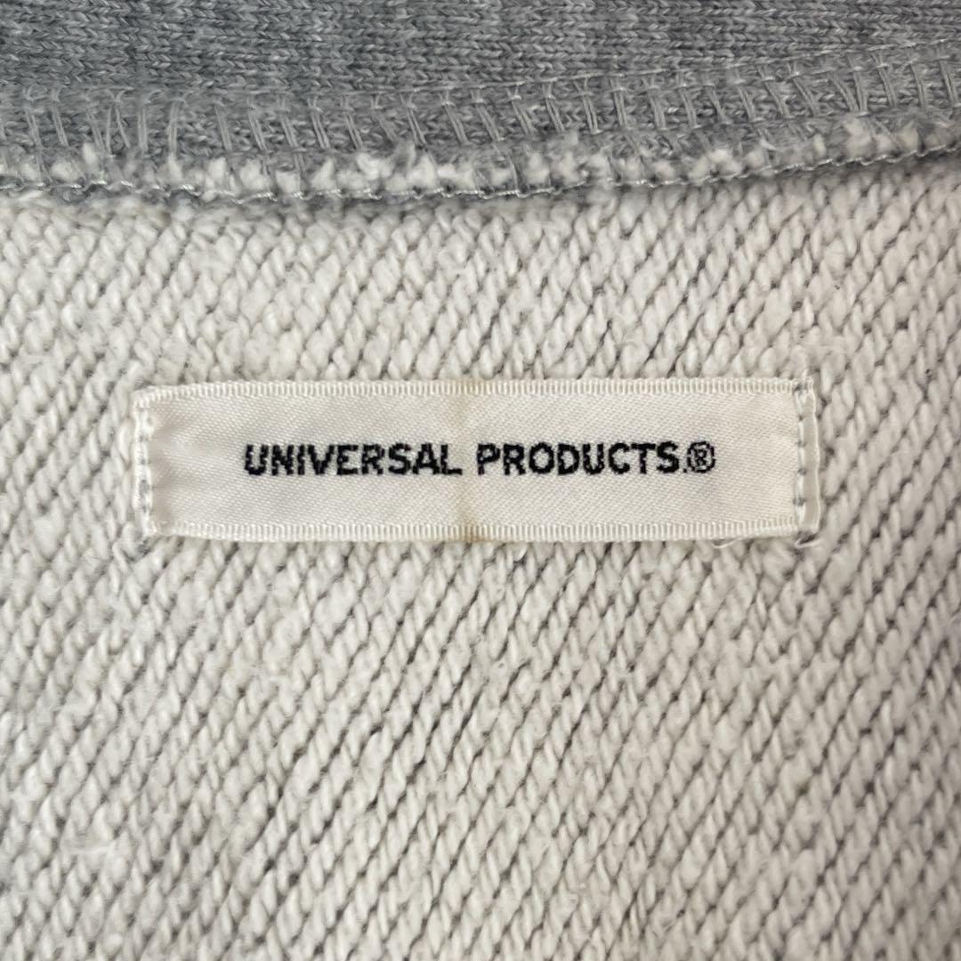 希少UNIVERSAL PRODUCTS グレー ジップアップ スウェット