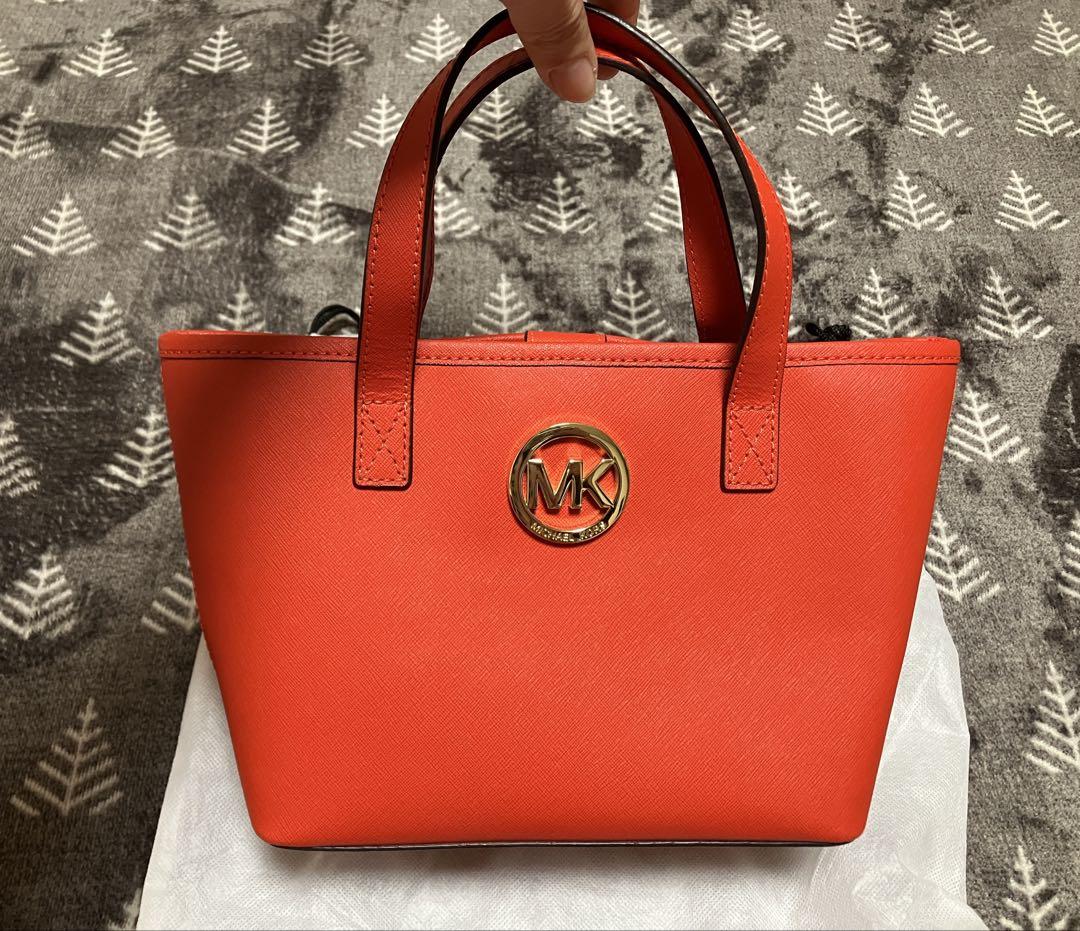 MICHAEL KORS マイケルコース　ハンドバッグ　ミニトート　MK 金ロゴ