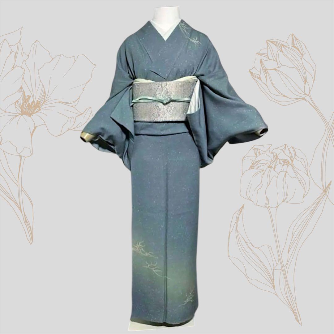 新品 美品 袷 正絹 訪問着 紋付 暈し染め フルセット 西陣唐織プラチナ箔袋帯 新品 美品 袷 正絹 訪問着 紋付 暈し染め フルセット 西陣唐織プラチナ箔袋帯