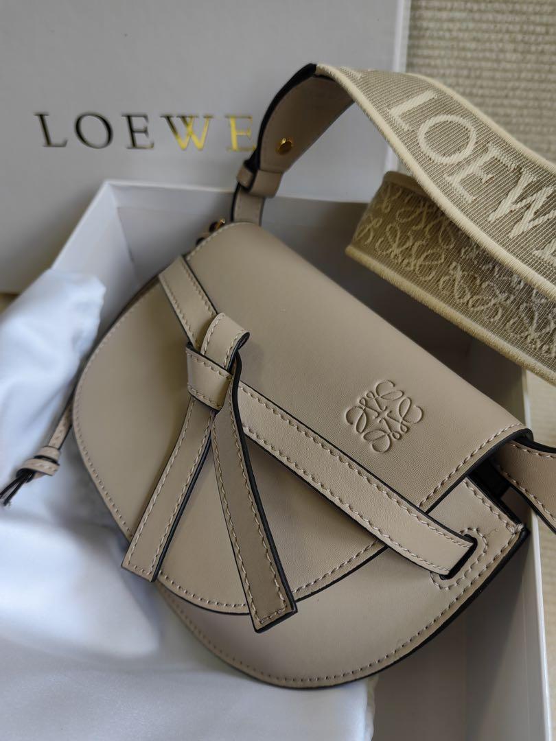 LOEWE ロエベ ゲートデュアルバッグ ミニ サンド ショルダー