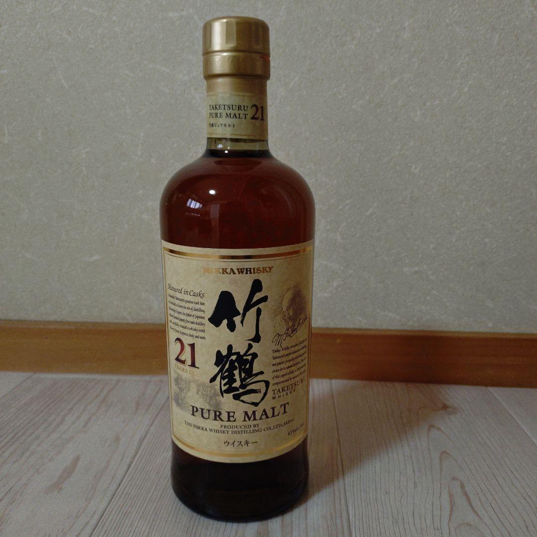 ニッカウイスキー竹鶴21年ピュアモルト43% 700ml