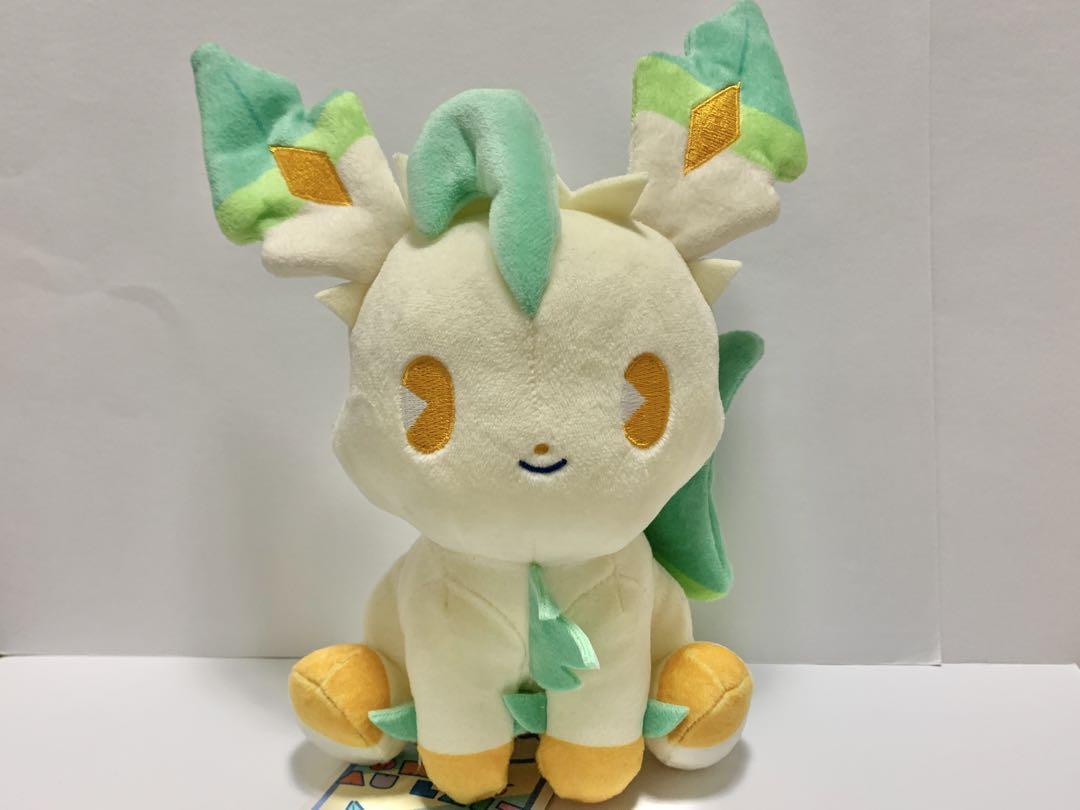 【匿名配送】ポケモン　リーフィア　ミックスオレ　ぬいぐるみ【タグ付き美品】