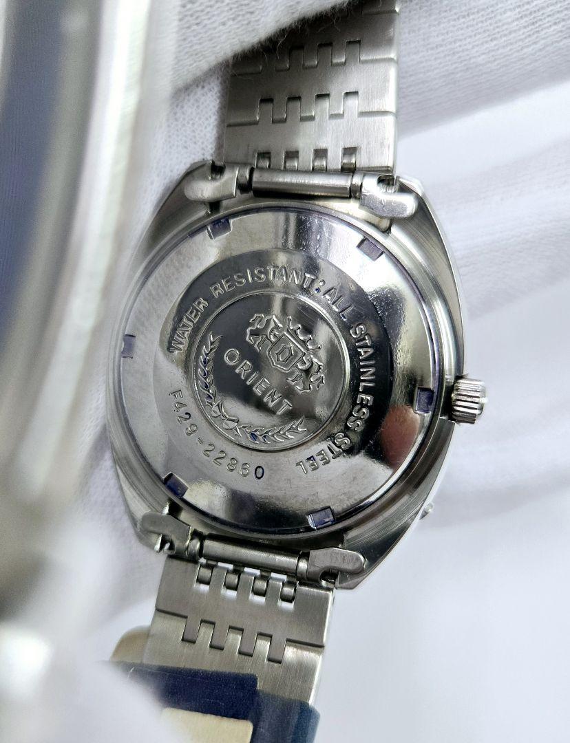 【美品】オリエント ORIENT 時計 メンズ 自動巻き AT クロノエース 画像4