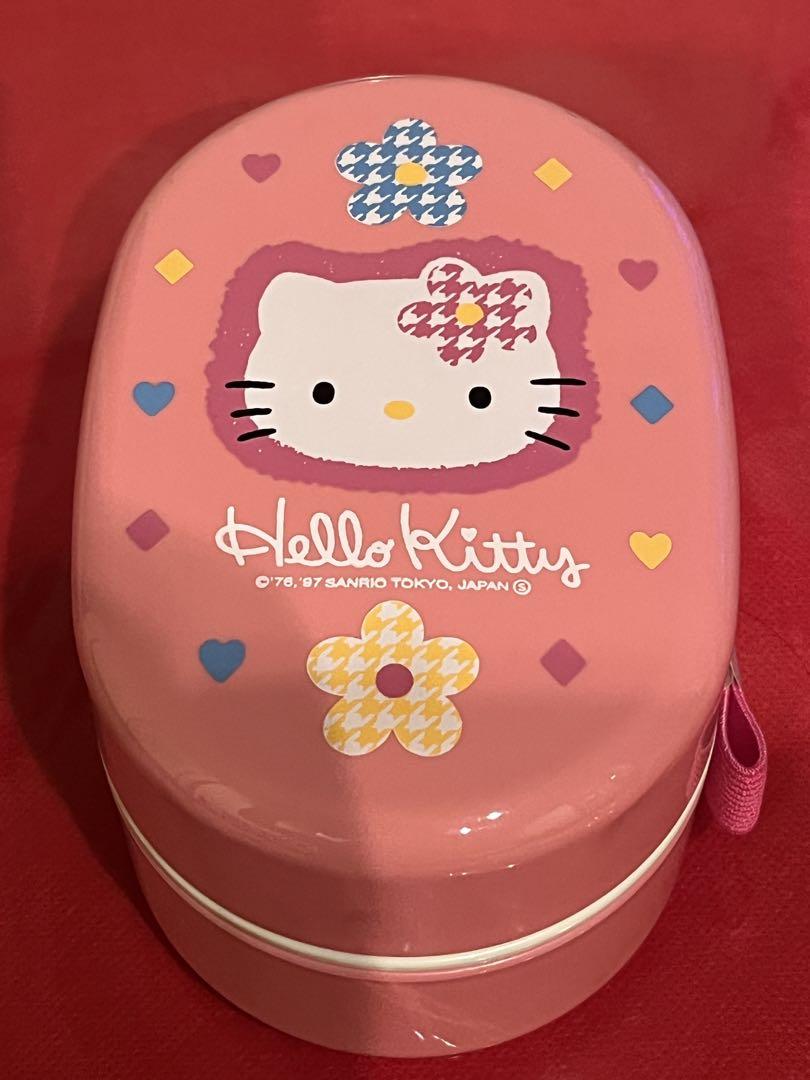 未使用品 ハローキティ ランチボックス ピンク レトロ品