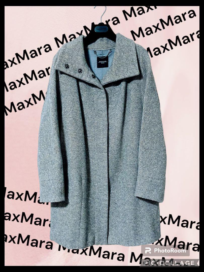 大変お買い得に‼️MaxMaraウールコクーンシルエットドルマンスリーブコート