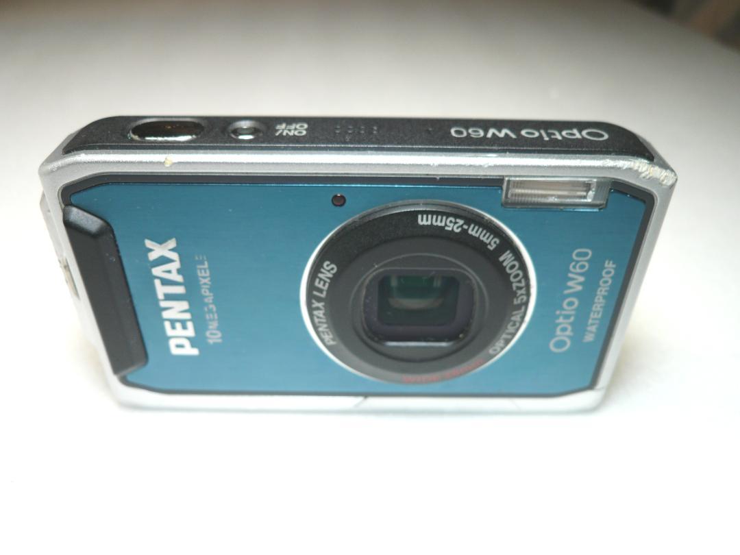 PENTAX Optio W60 コンパクトデジタルカメラ シルバー 防水 防塵