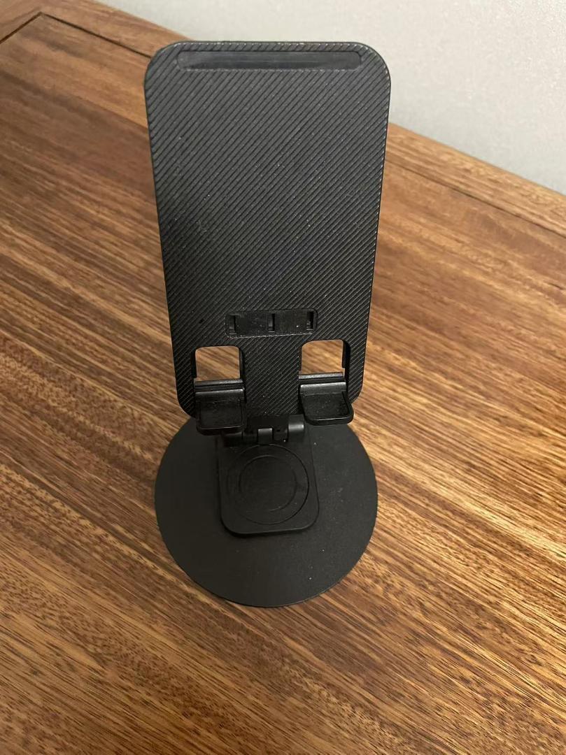 折りたたみ式スマートフォンスタンド 黒スマホアクセサリー