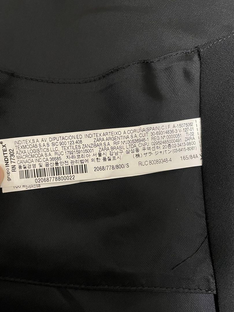 ザラ　ノーカラーケープジャケット