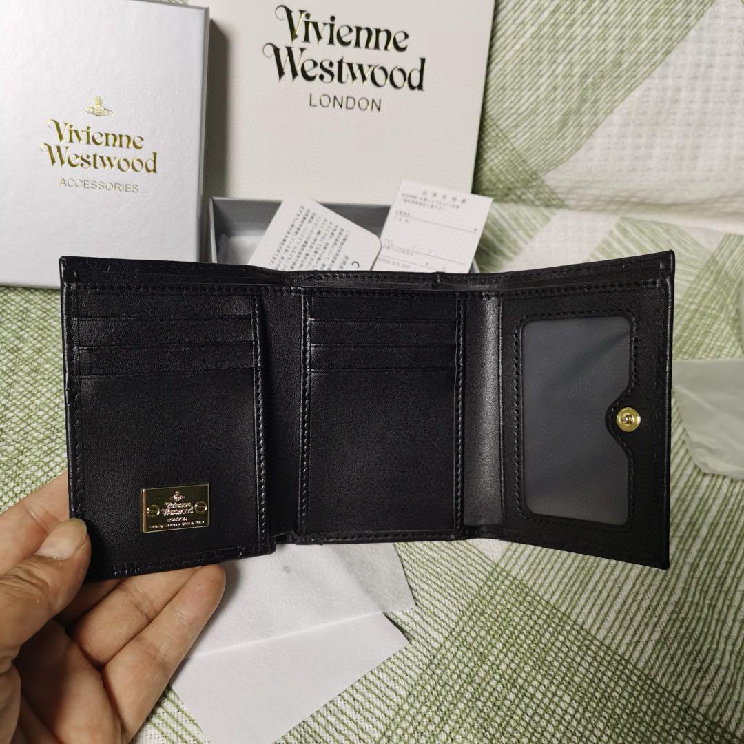 Vivienne Westwood ブラック三つ折り財布
