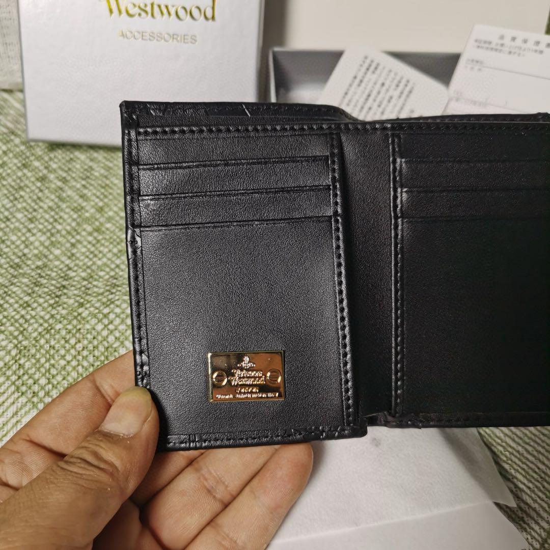 Vivienne Westwood ブラック三つ折り財布