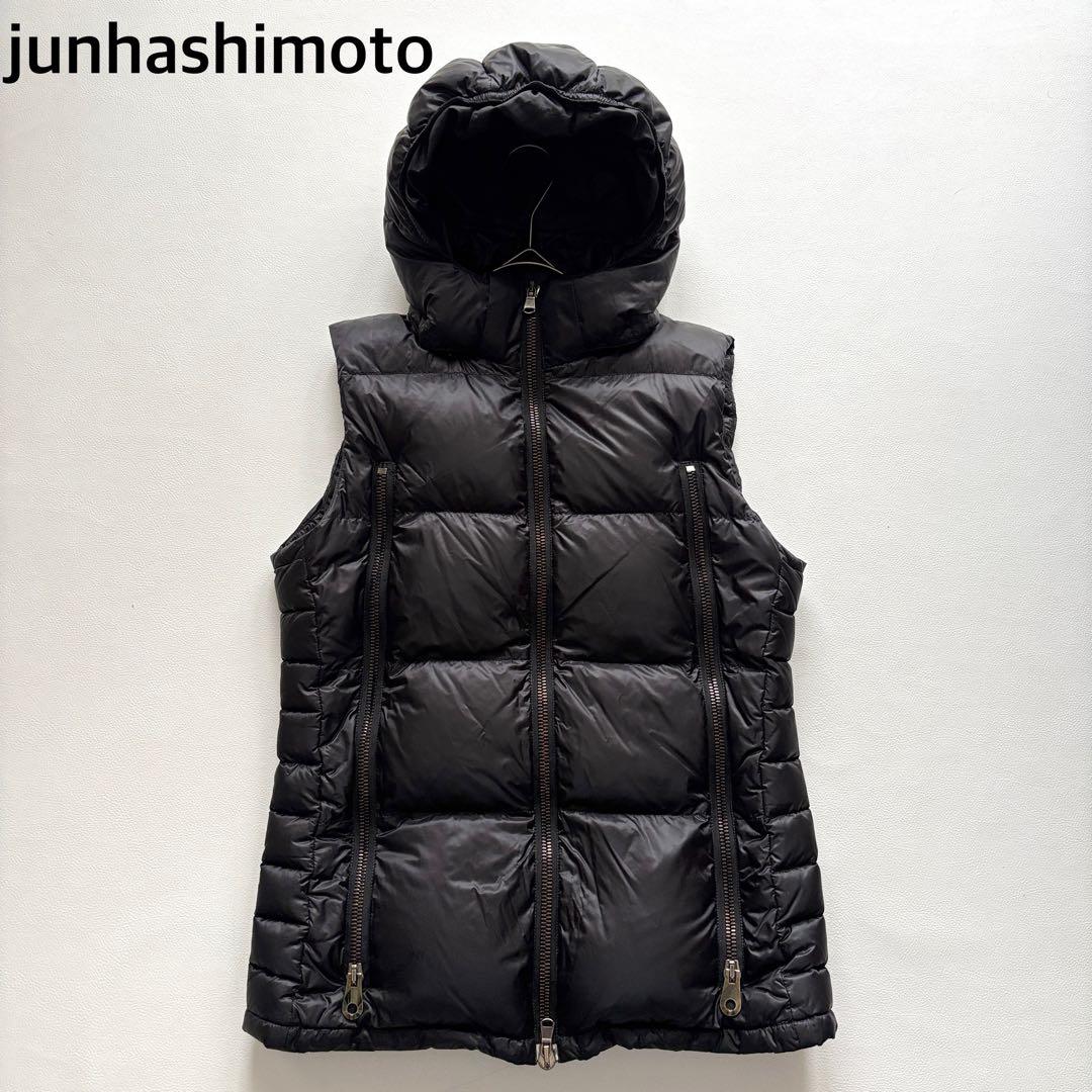 02187 junhashimoto ダウンベスト フードL junhashimoto