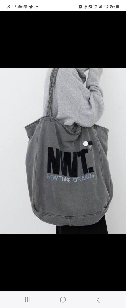 ドゥズィーエムクラス✴NEWTONE BRAND グレー トートバッグ