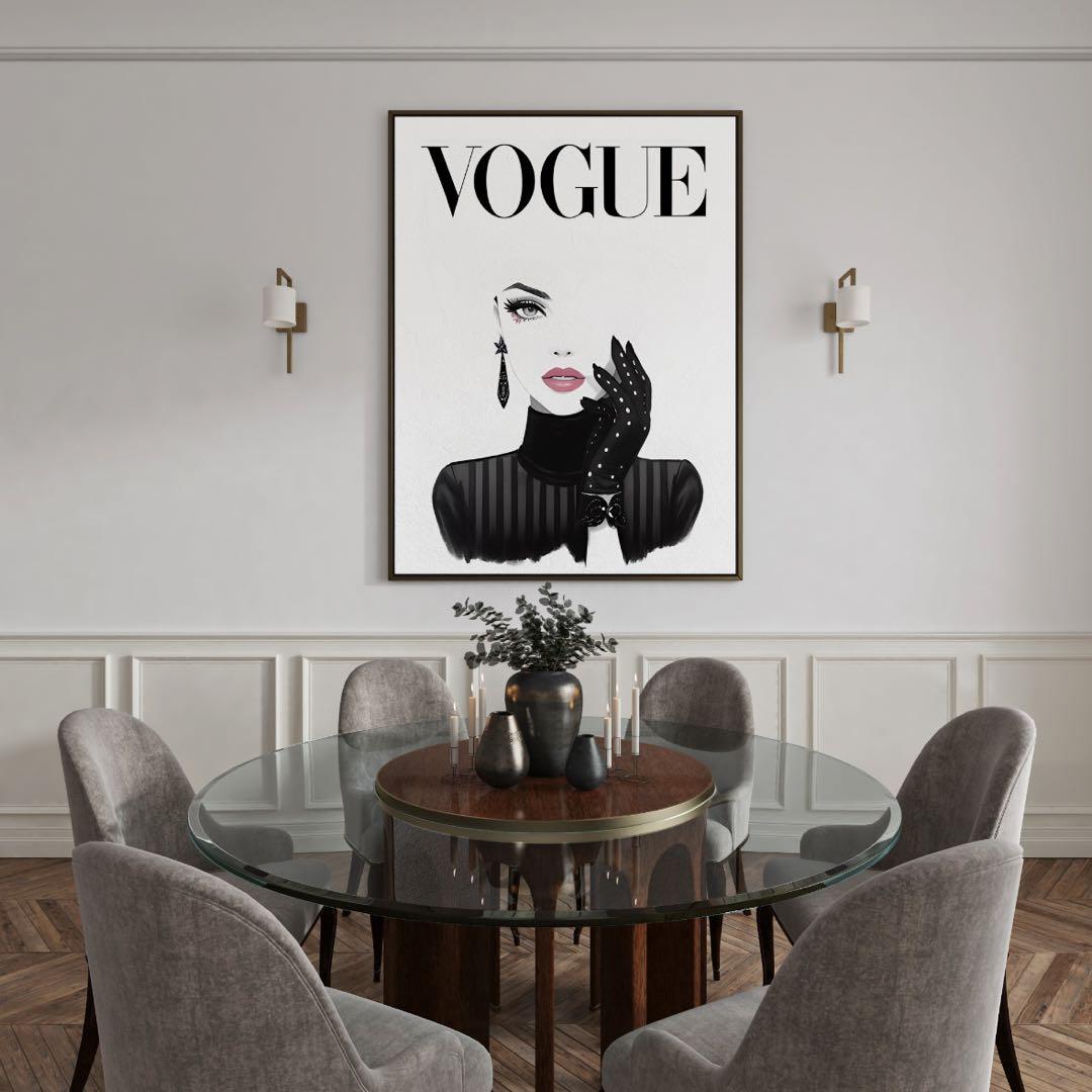 G123 アートポスター インテリア VOGUE シンプル モノトーン