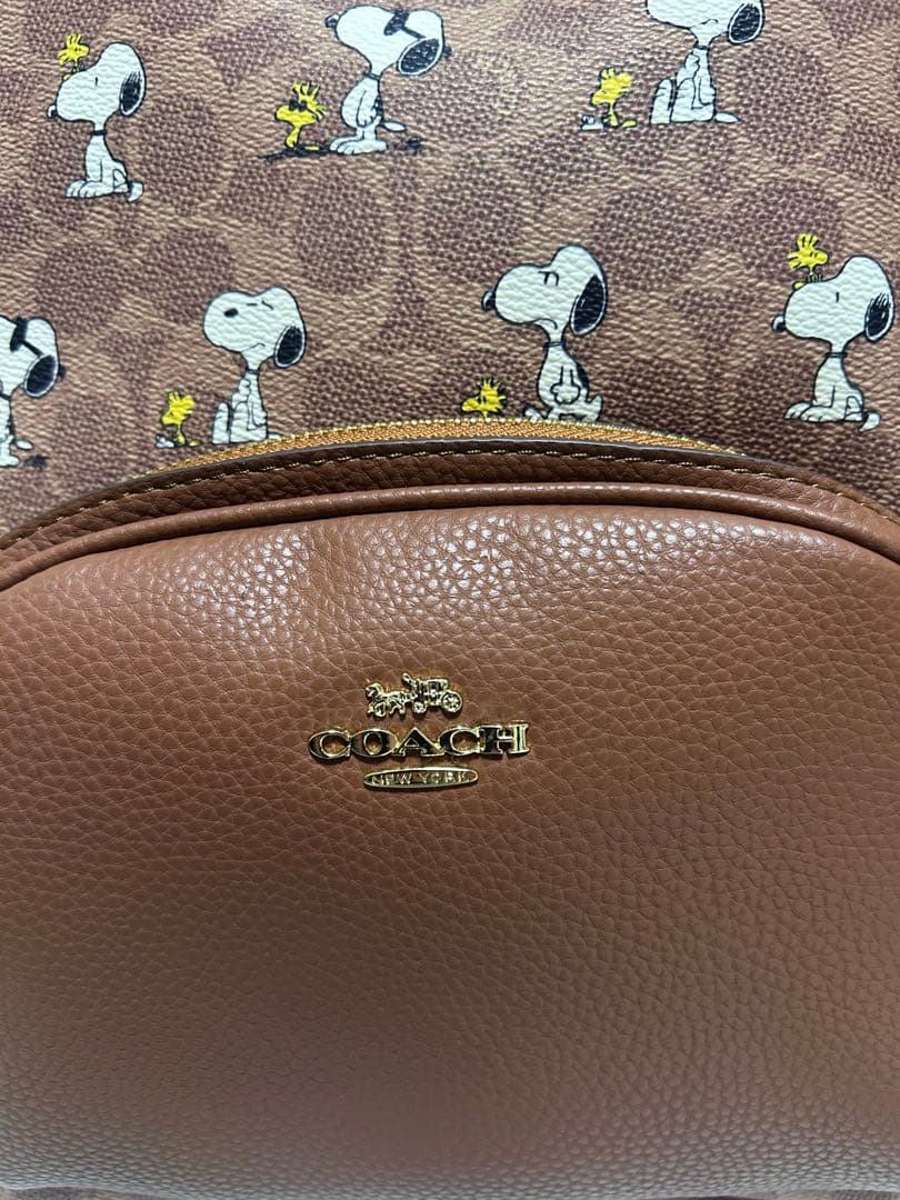 COACH×スヌーピー ブラウンバックパック COACH×スヌーピー ブラウンバックパック