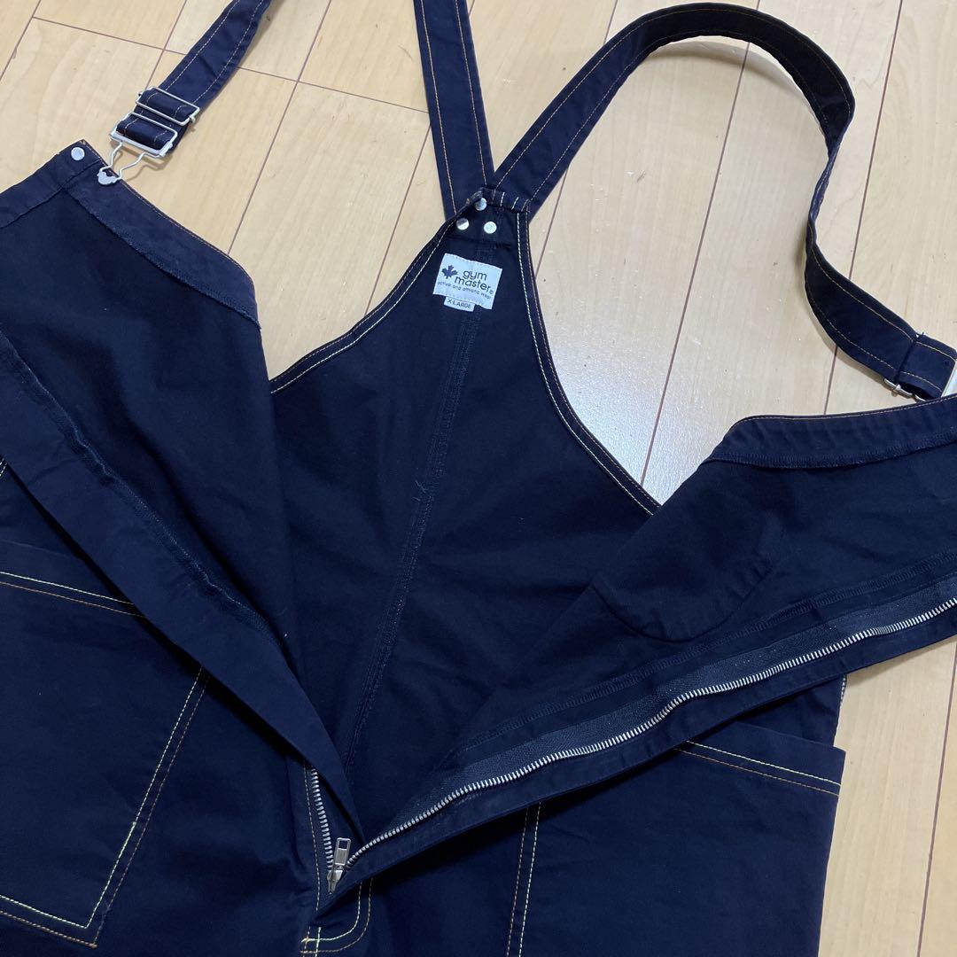 gym master ジムマスター　ストレッチピケオーバーオール　ネイビー　XL