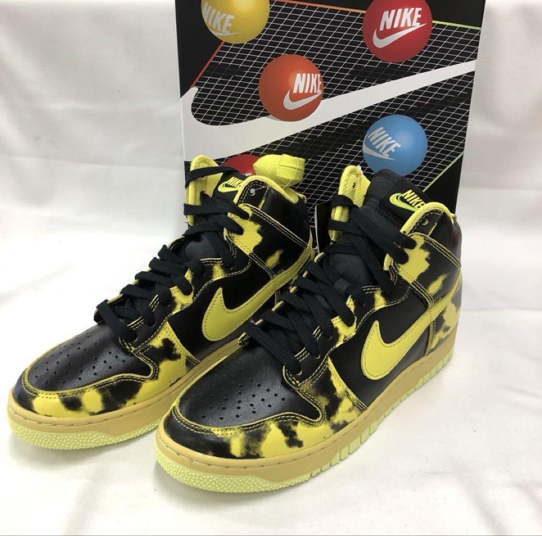 Nike Dunk High ブラック/イエロー カモフラージュ