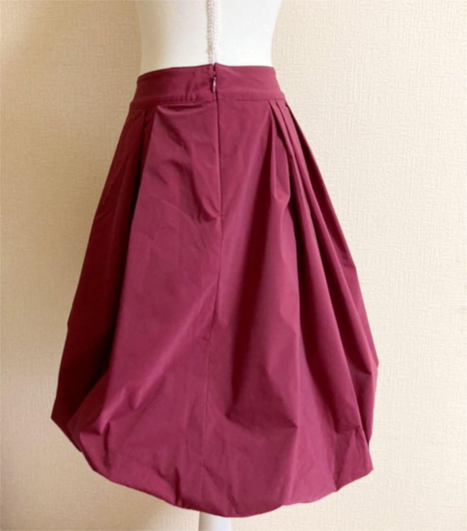 匿名配送 TO BE CHIC バルーンスカート ボルドー M MicXQ-m41787602779 美品♡ 新作得価