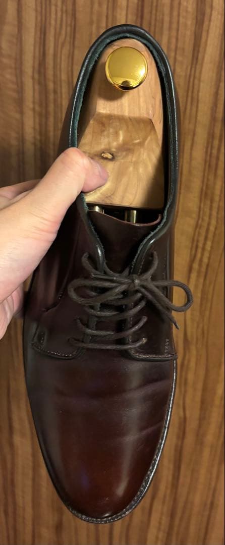 トリッカーズ プレーントゥ 革靴 8.5 ナノユニバース コードバン