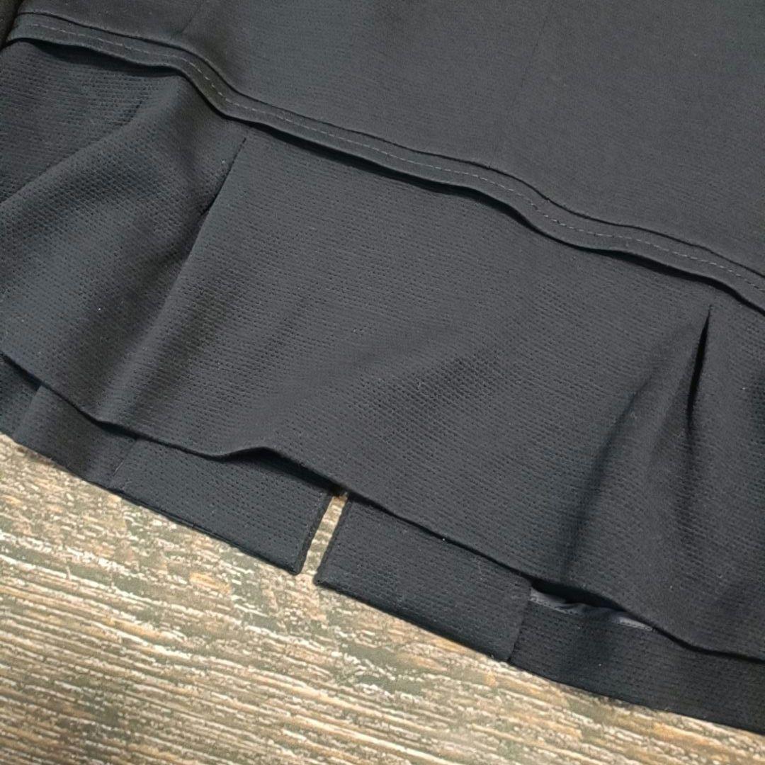 美品 組曲 クミキョク 大きめ ノーカラージャケットネイビー 3L 2XL