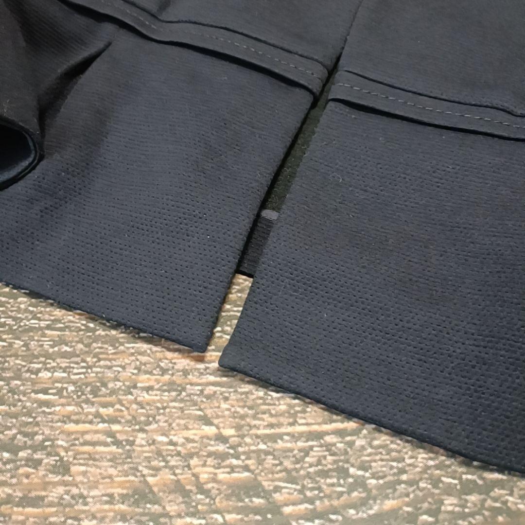 美品 組曲 クミキョク 大きめ ノーカラージャケットネイビー 3L 2XL
