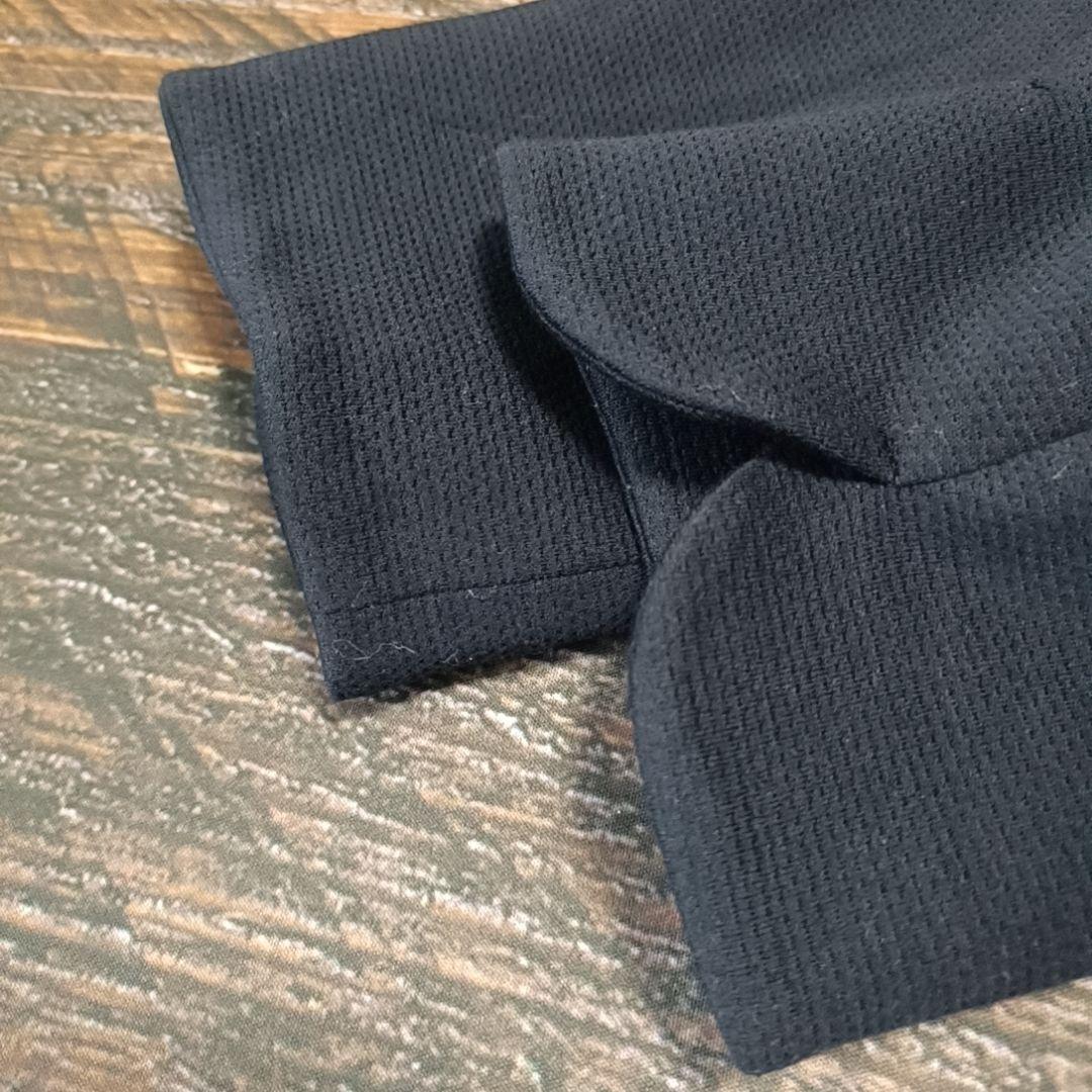 美品 組曲 クミキョク 大きめ ノーカラージャケットネイビー 3L 2XL