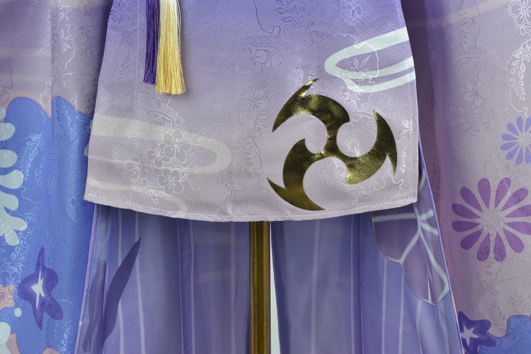 原神 雷電 影 高品質 フルセット コスプレ 衣装 ウィッグ 靴