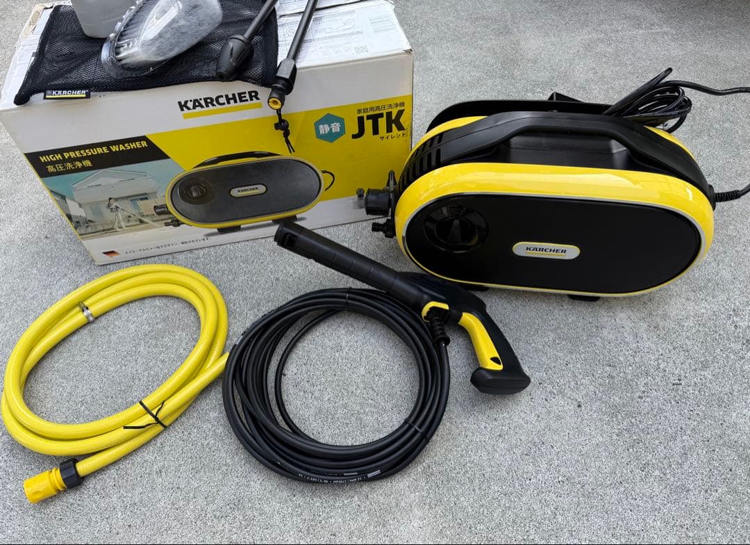 【ほぼ未使用】 ケルヒャー JTK サイレント 高圧洗浄機 消音 洗車 家庭用