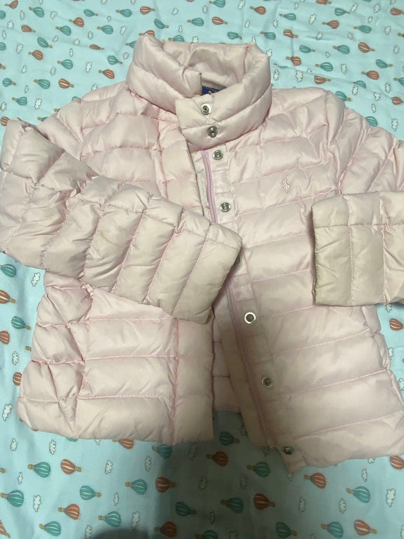 ダウン　子供　キッズ　ジャケット　ピンク　ポロ　ラルフ　6歳