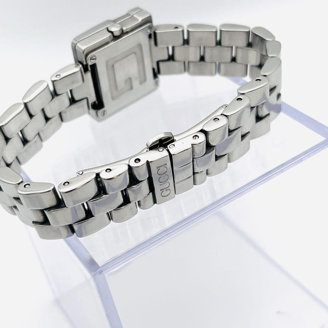 【美品】GUCCI 3600L Gタイムレス シルバーウォッチ ブラック文字盤 美品】GUCCI 3600L Gタイムレス シルバーウォッチ ブラック文字