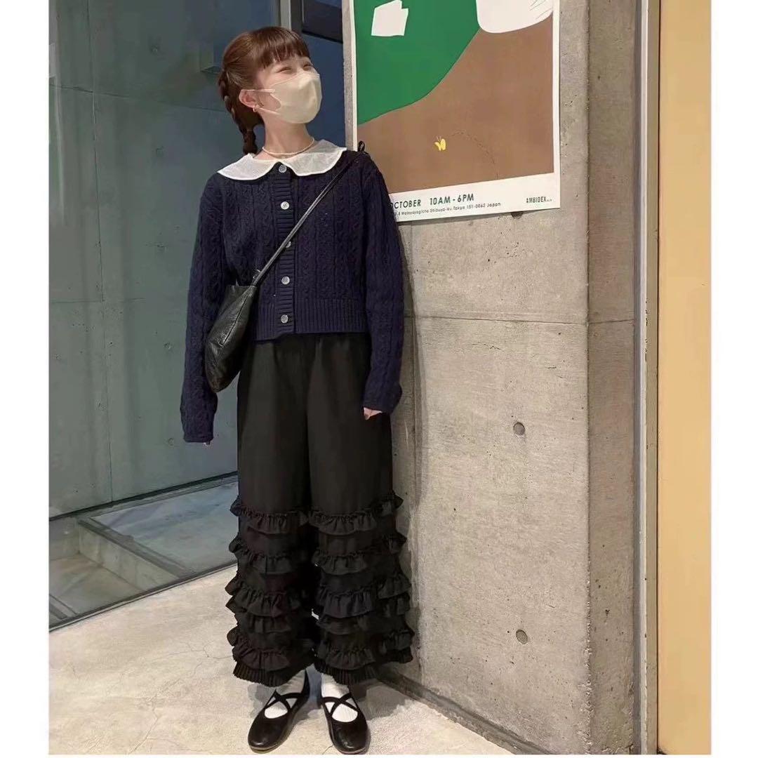 【新品未使用紙タグ付き】fig London deco pants ブラック