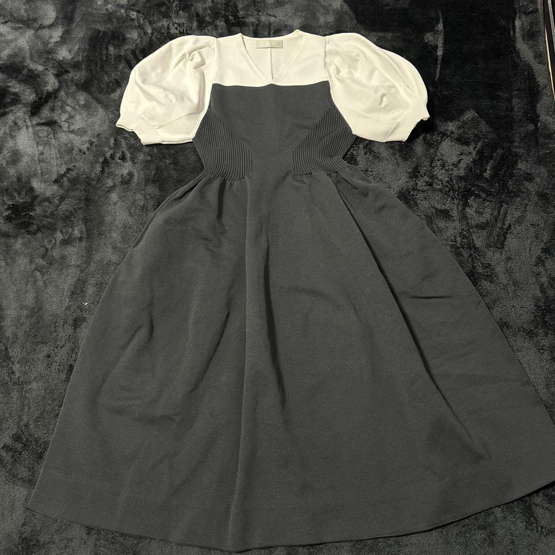 CELFORD ホールガーメントボリュームスリーブワンピース