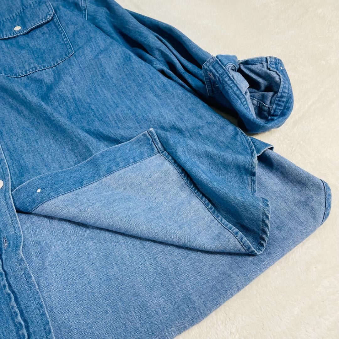 23区DENIM レディース デニムシャツ 大きいサイズ L 40
