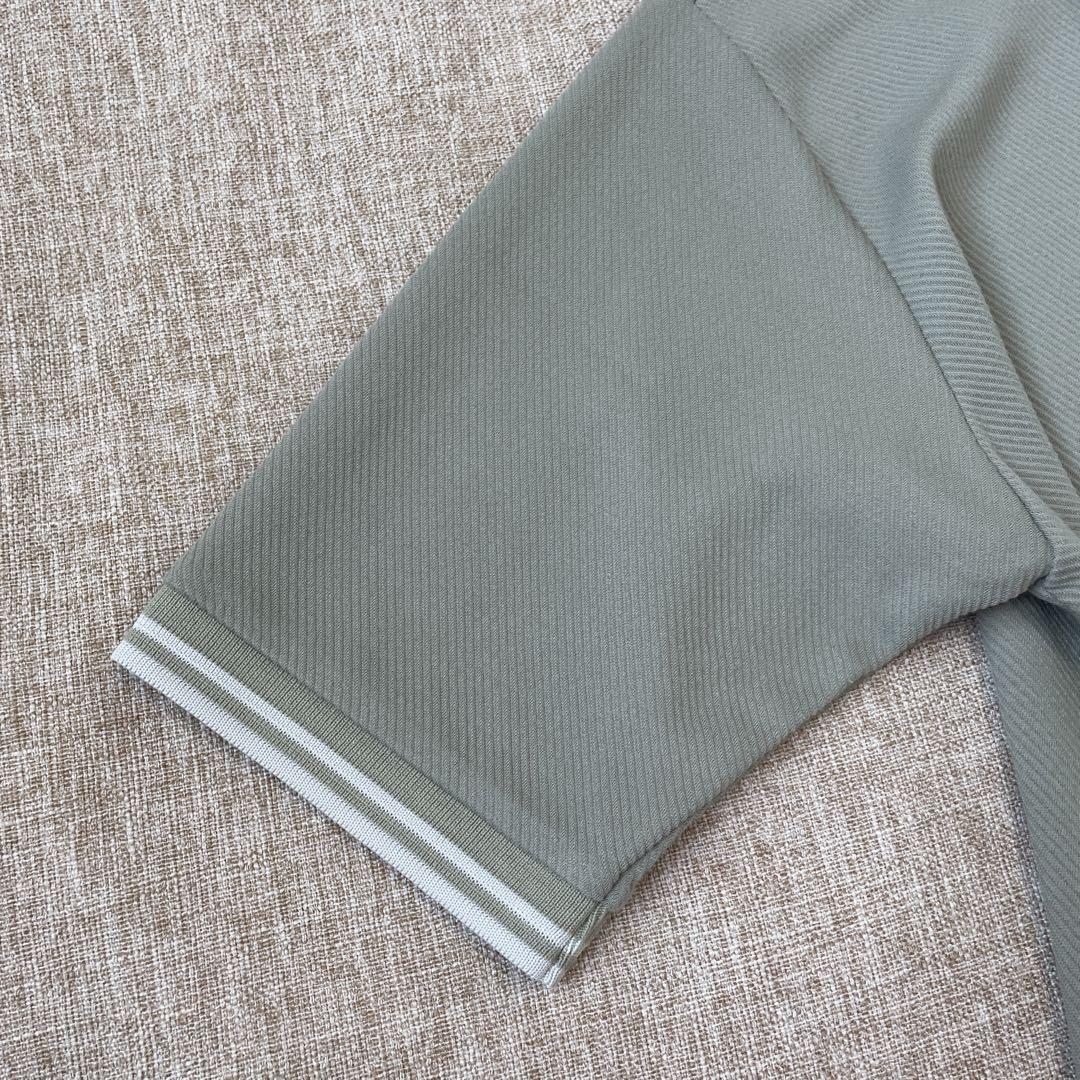 FRED PERRY Solotex カーキ ワンポイント ポロシャツ Lサイズ FRED PERRY Solotex カーキ ワンポイント ポロシャツ Lサイズ