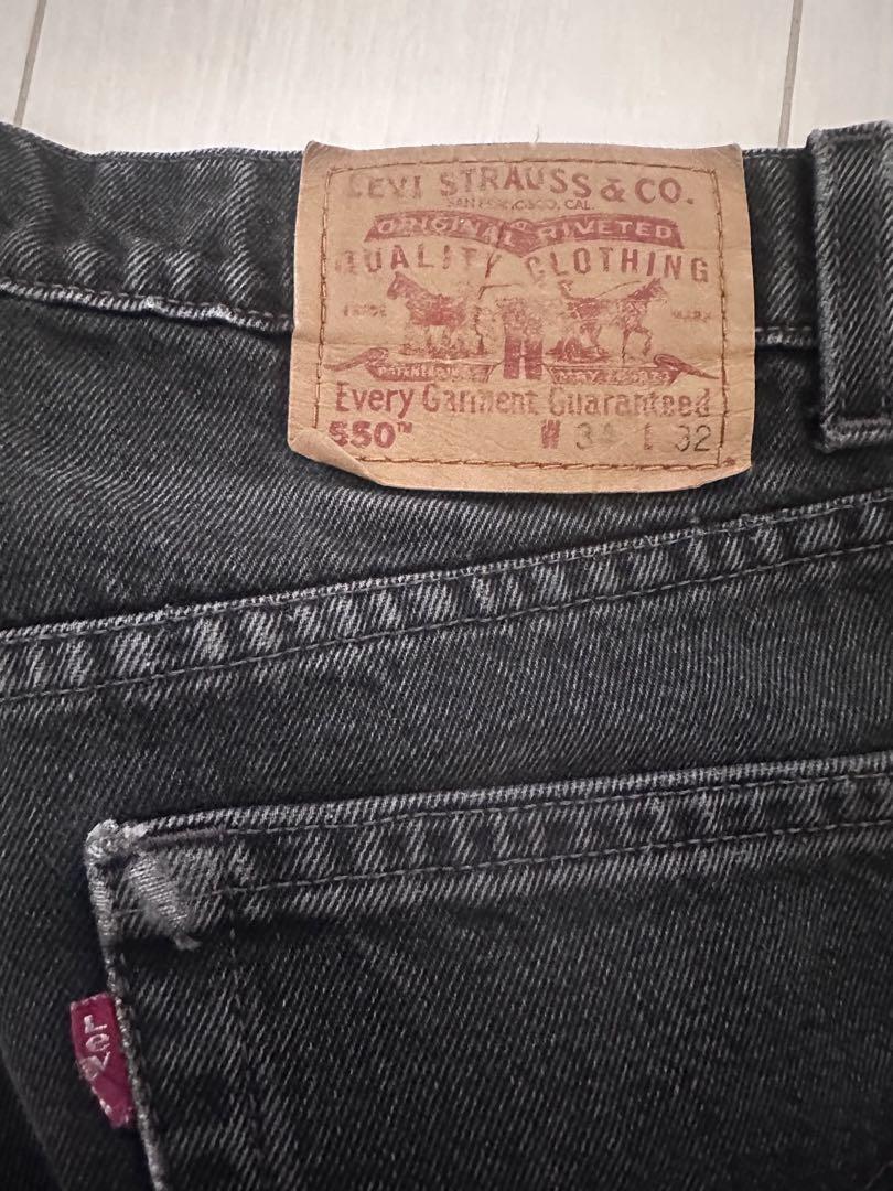 Levi's 550 ブラックデニム W34L32 黒