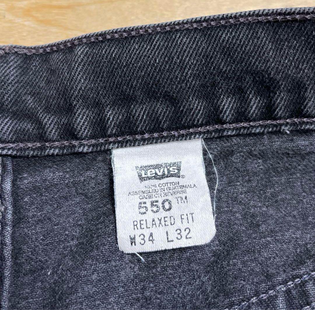 Levi's 550 ブラックデニム W34L32 黒