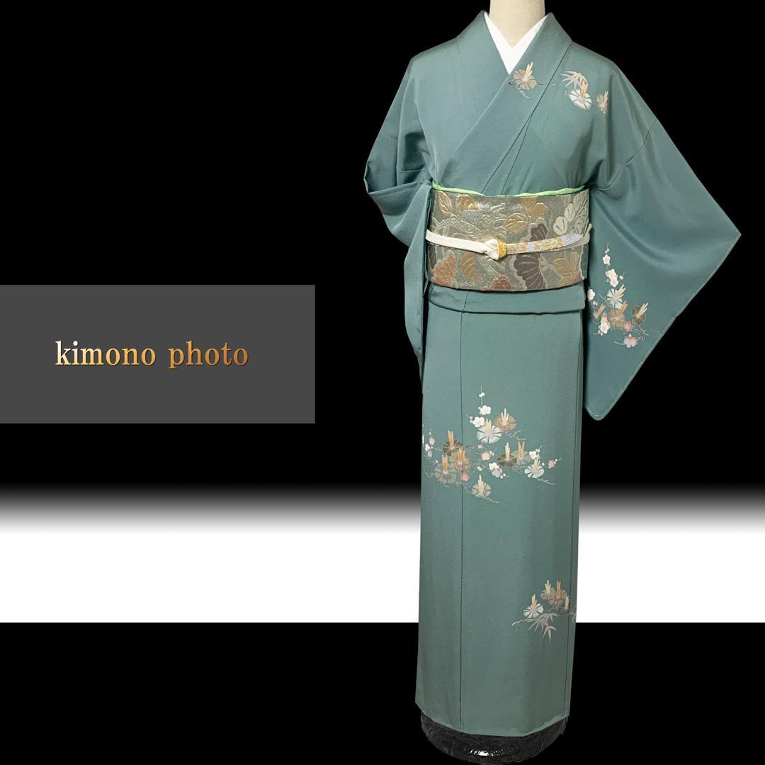 未使用【正絹】トールサイズ【極上逸品】作家物　京加賀友禅　訪問着4点フルセット
