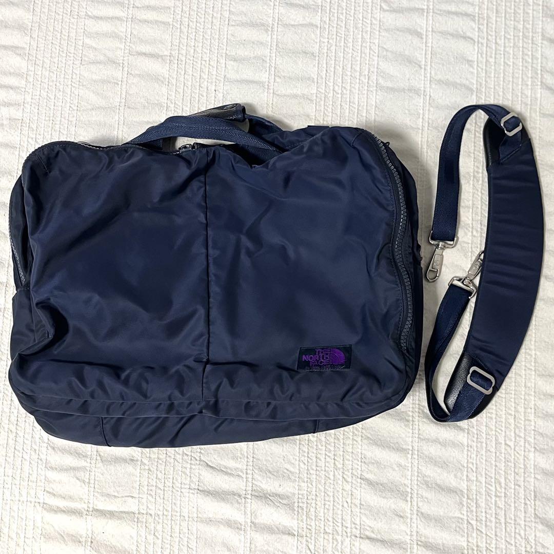 ノースフェイス 3way パープルレーベル ビジネス リュック ネイビー 難あり】ノースフェイス パープルレーベル 3Way Bag ネイビー