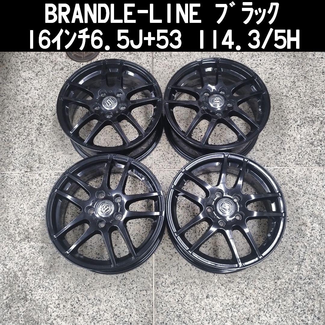 BRANDLE-LINE ブラック 16インチアルミホイール4本タイヤ・ホイール
