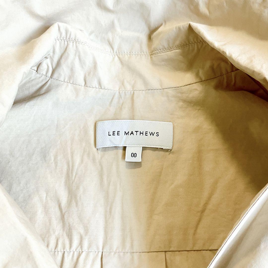 ロンハーマン取扱 LeeMathews コットンハーフスリーブシャツワンピース ロンハーマン取扱 LeeMathews コットンハーフスリーブシャツ