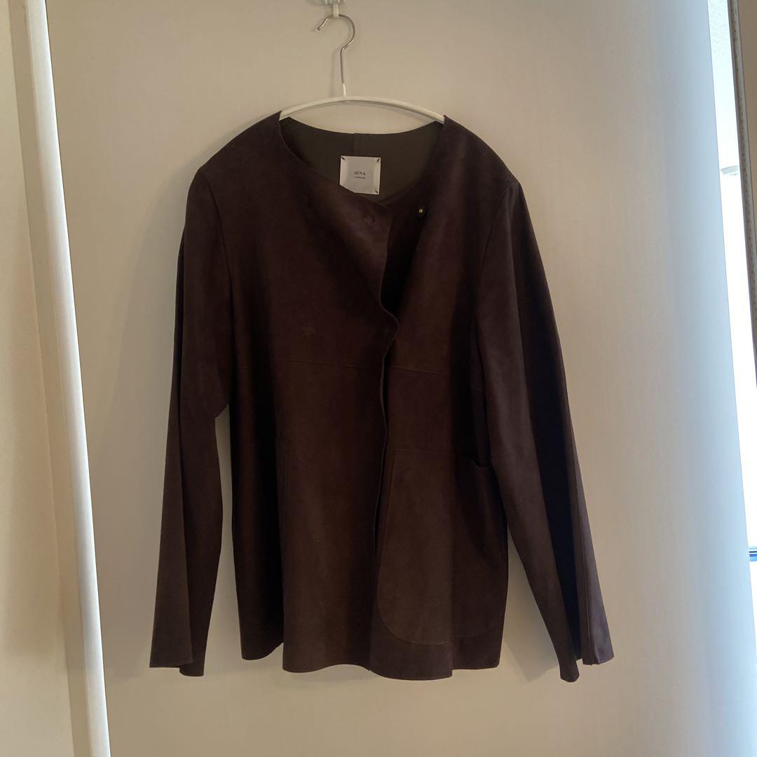IENA la boucle スエード 革 GOAT SUEDE ブラウン