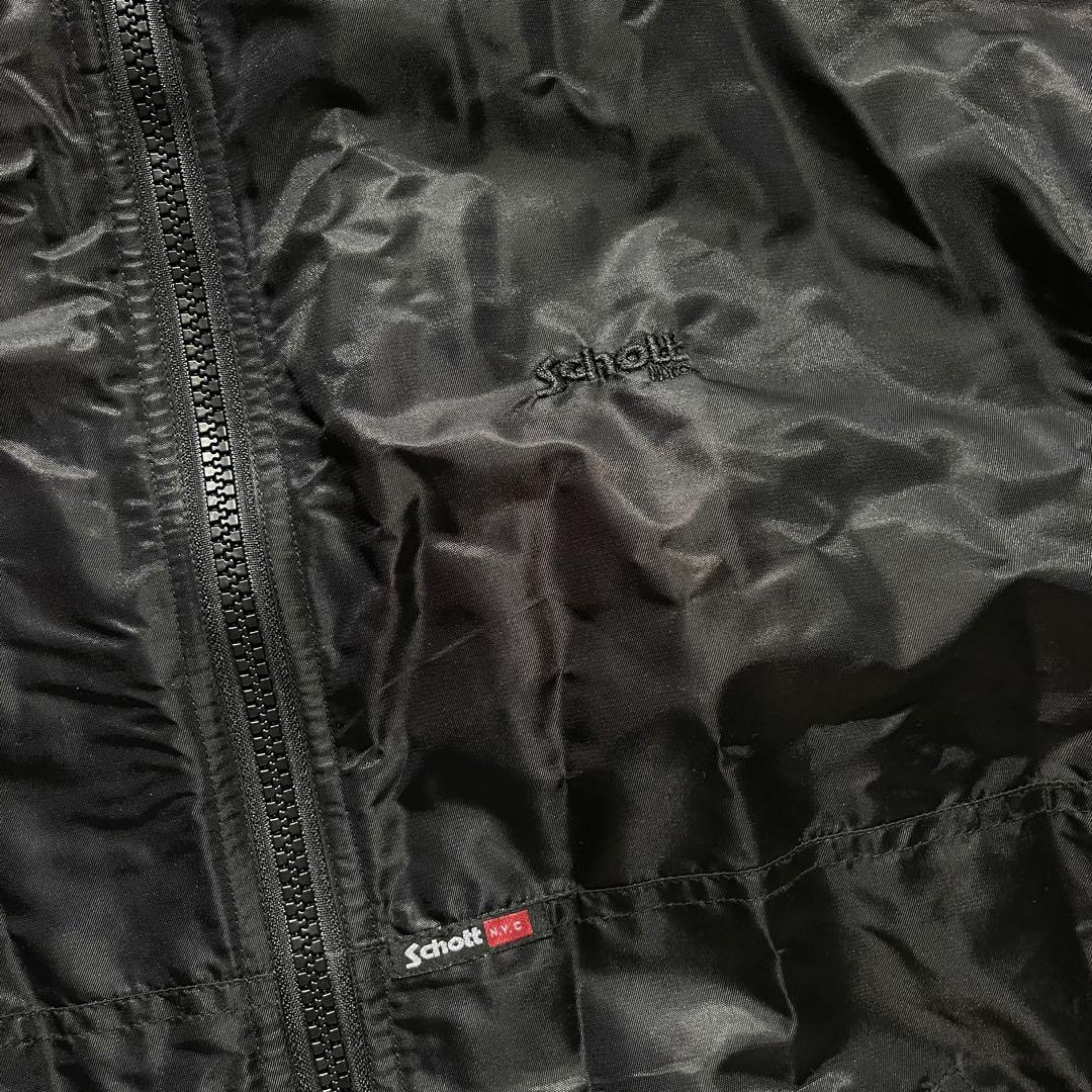 schott リバーシブルブルゾンジャケット　ドライバーズニット　Lサイズ
