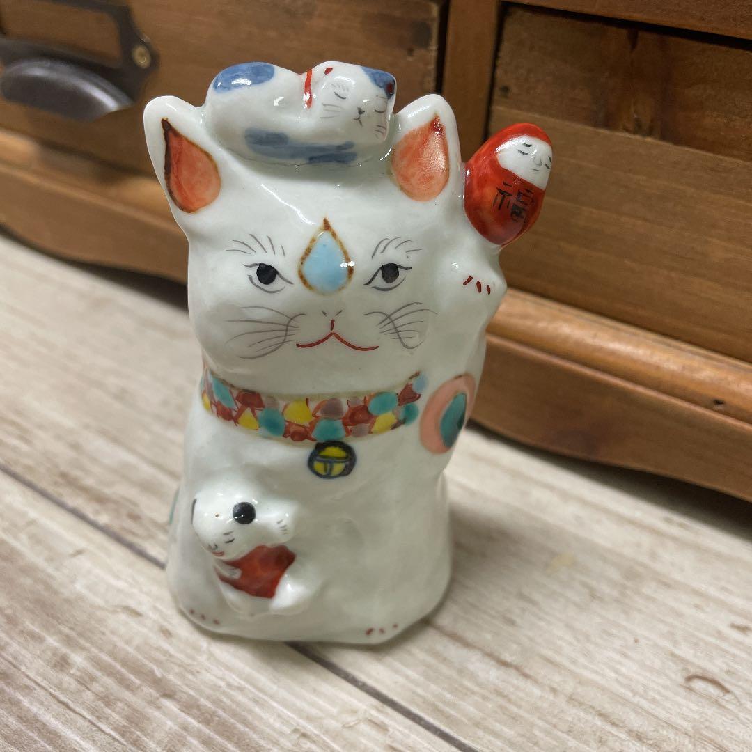 松浦ナオコ まねきねこ 陶器 オブジェ | gleycisassi.com.br